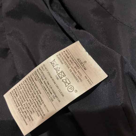 Banana Republic Blue Wool Suit Jacket Size 0 - Picture 5 of 5